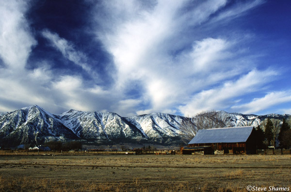 Minden, NV looking towards California
